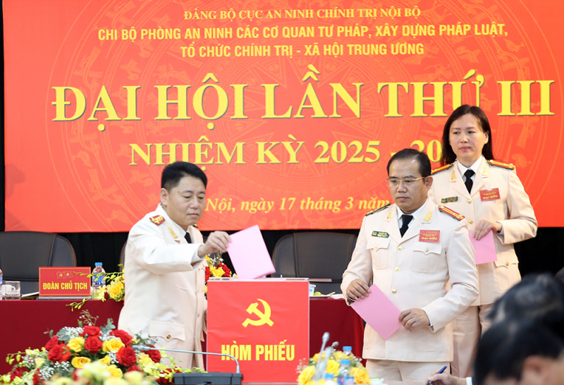 Đại hội điểm trong Đảng bộ Cục An ninh chính trị nội bộ -0