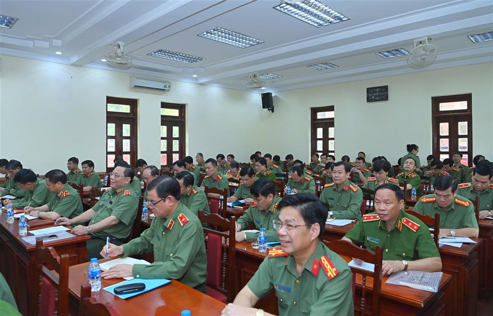 Sau Lễ khai giảng, Bộ trưởng Tô Lâm đã trực tiếp truyền đạt nội dung chuyên đề 