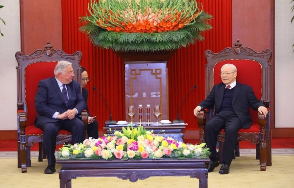 Tổng Bí thư Nguyễn Phú Trọng tiếp Chủ tịch Thượng viện Cộng hòa Pháp