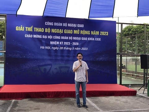 Thứ trưởng Ngoại giao Đỗ Hùng Việt phát biểu tại sự kiện. Thứ trưởng Ngoại giao Đỗ Hùng Việt phát biểu tại sự kiện.