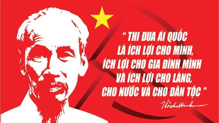Một tác phẩm tranh cổ động đề tài 