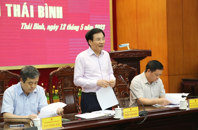 Đoàn công tác VPCP nắm bắt khó khăn, vướng mắc tại tỉnh Thái Bình - Ảnh 2.